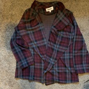 Maroon and Grey Cardigan